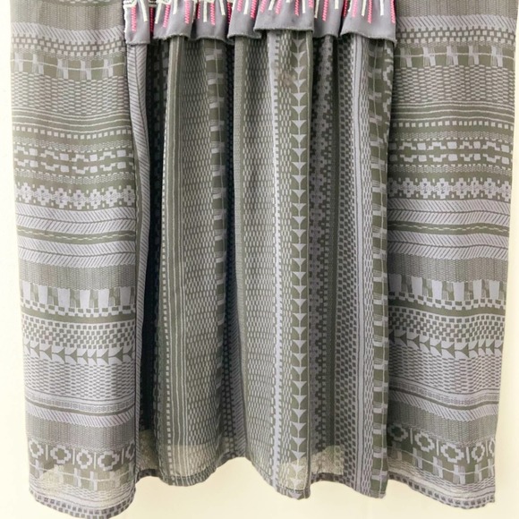 embroidered top, aztec print top, western print blouse, embroidered blouse - Picture 4 of 10